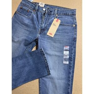 Levi's‎ 502 Taper Jeans Ripped Distressed Stretch Denim Blue 30x30